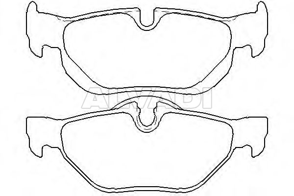 MDB2683 Rear Brake Pads Fits Teves System Prepared For Wear Indicator By Mintex