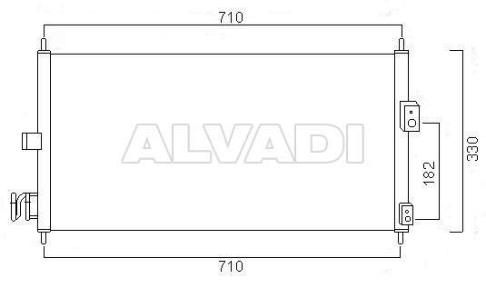 Радиатор кондиционера 92100BM400 для NISSAN PRIMERA (P12) - alvadi.ee